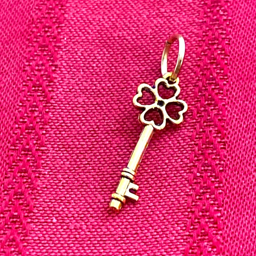 5/$10❤️❤️❤️NEW BRASS KEY CHARM PENDANT
